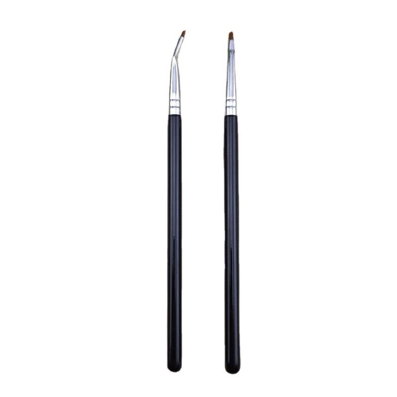 Portable Mini Size Flat Head Angled Eyeliner Brush