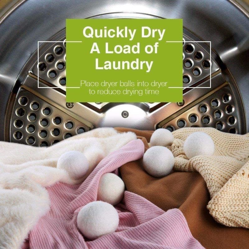 Reusable Wool Dryer Balls Magical Washing Tool For Washing Machine Cleaning Drying 4Cm Fabric Softener Ball Laundry Balls