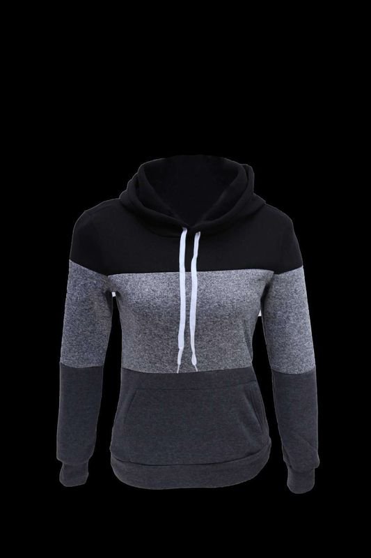 Women Casual Color-Block Hoodie Custom