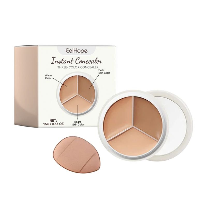 EELHOPE Women Natural Covering Dull Dark Circles Spot Brightening Nude Concealer