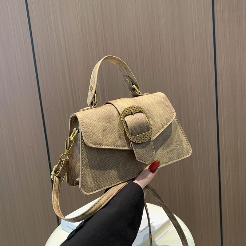 Women Fashion Flap Square PU Shoulder Bag