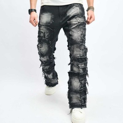 Men Fashion Casual Loose Street Tide Jeans