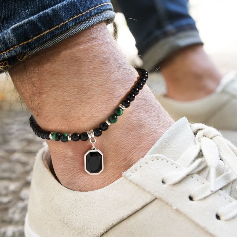 Men Fashion Casual Beaded Anklet