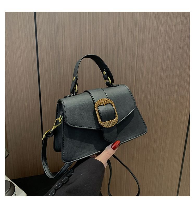 Women Fashion Flap Square PU Shoulder Bag