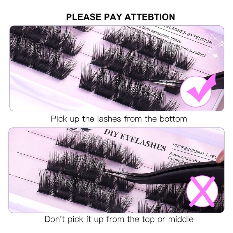 Diy Segmented Single Cluster Grafting Oblique Flying False Eyelashes