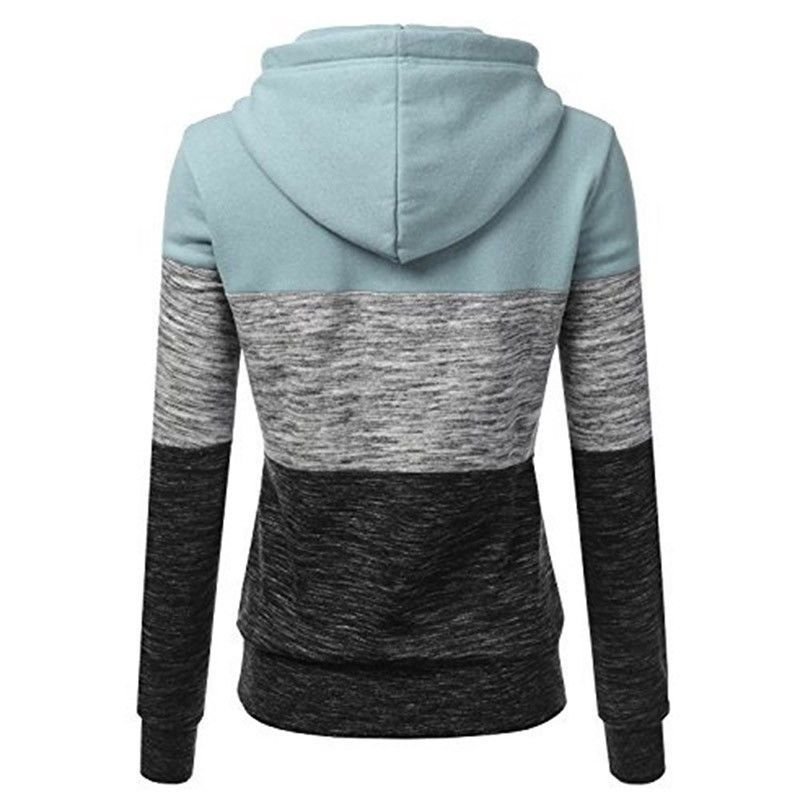 Women Casual Color-Block Hoodie Custom