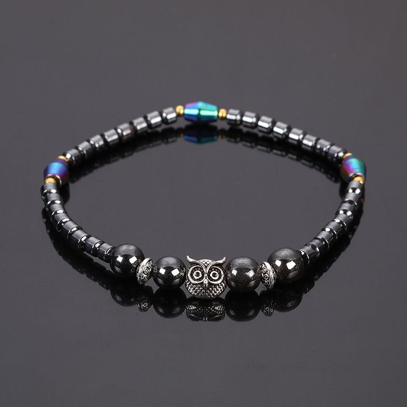 Women Fashion Creative Owl Magnetic Anklet