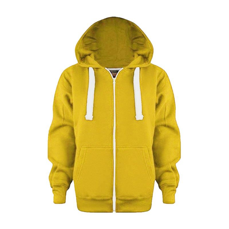 Autumn And Winter Children'S Kids Zipper Solid Color Hoodie Custom