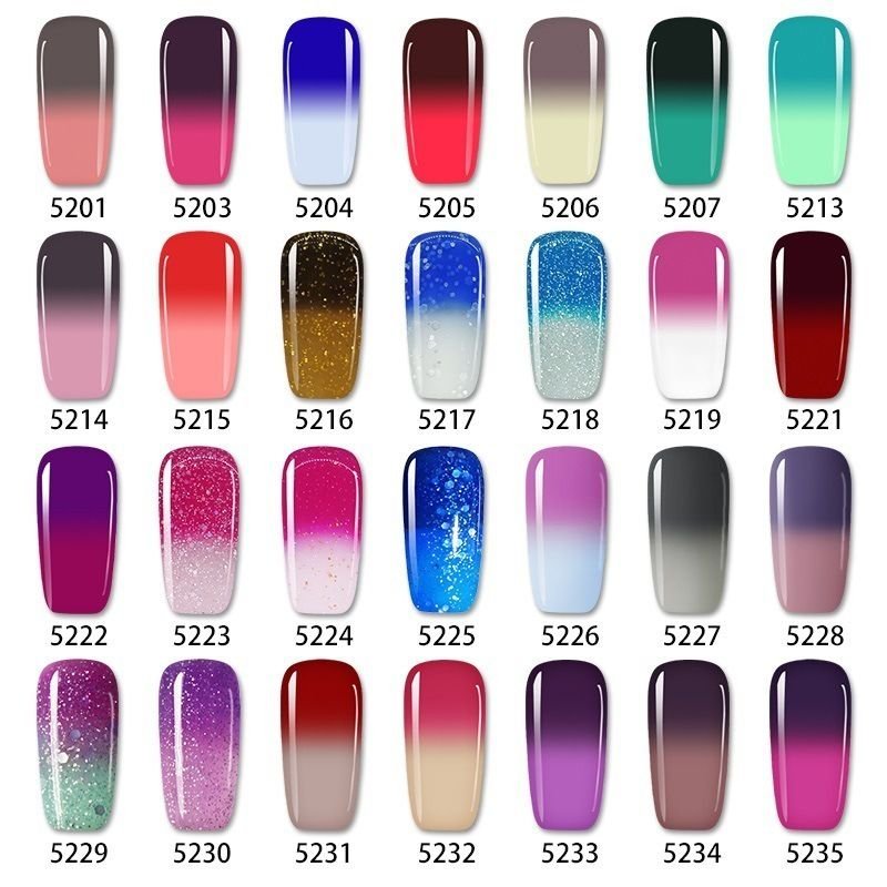 Women Fashion Multicolor Nail Light Therapy Nail Polish Gel