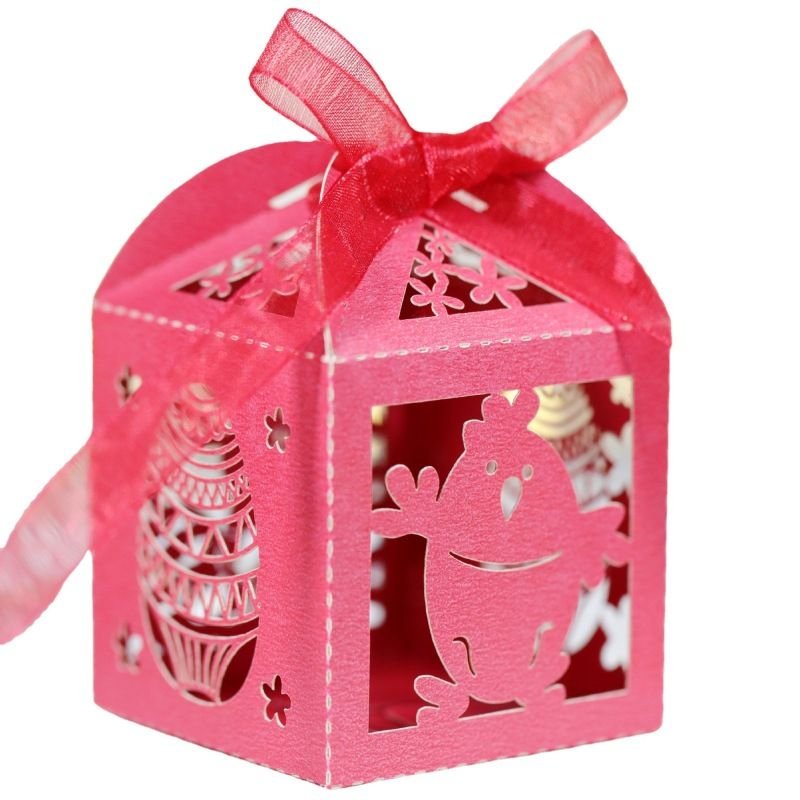 Simple Creative Wedding Easter Party Hollow Rabbit Egg Chocolate Candy Packaging Box