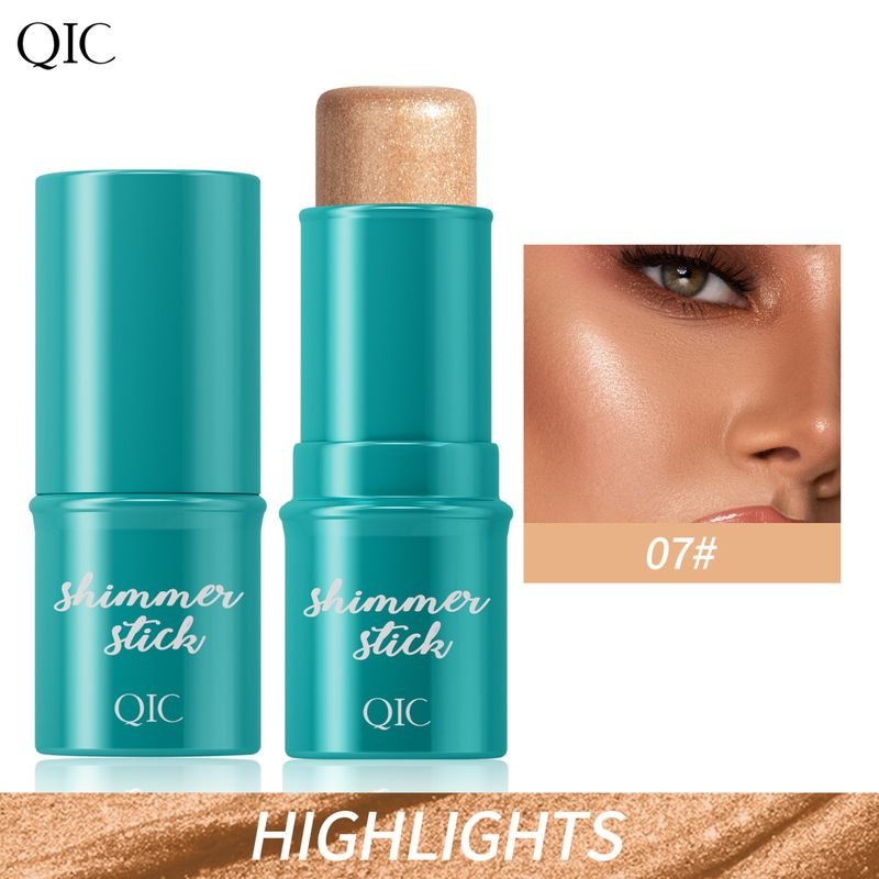 Qic High-Gloss Concealer Face-Fixing Stick Face-Brightening Nude-Modifying Contour Blush Stick