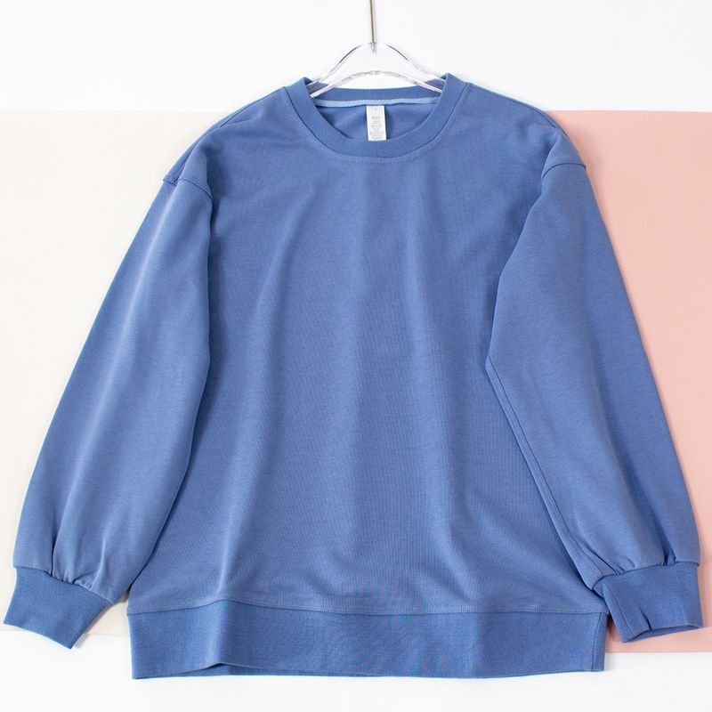 Yoga Clothing Round Neck Outdoor Autumn Women Casual Loose Sports Round Neck Long Sleeve Sweatshirt Custom