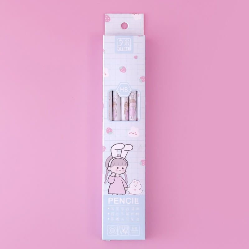 10pcs/box Cute Cartoon Pattern Pencil