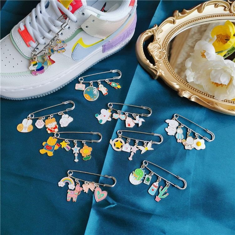 Unicorn Rainbow Planet Cartoon Shoes Accessories Brooch