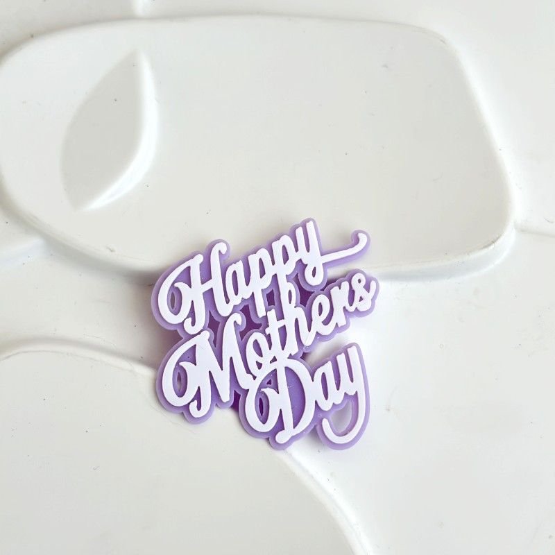 Double Layer Mother'S Day Mom Acrylic Cake Decoration