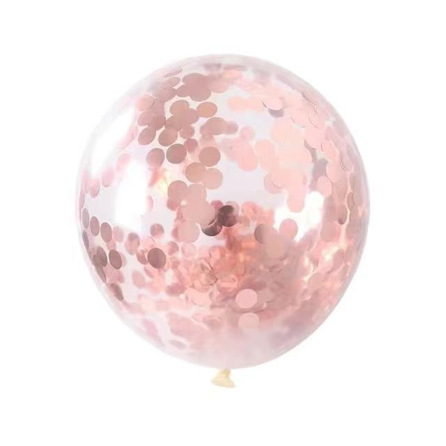 10 Inch Transparent Sequins Balloon Holiday Party Scene Decoration 50-Bag