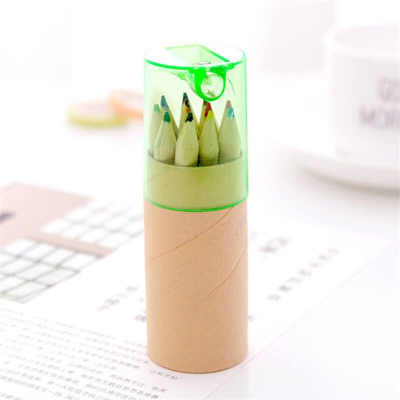 Creativity Canister Packaging 12 Colors Pencils