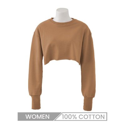 Women Fashion Pullover Long-Sleeved Yoga Fitness Sportswear Crop Sweatshirt Custom