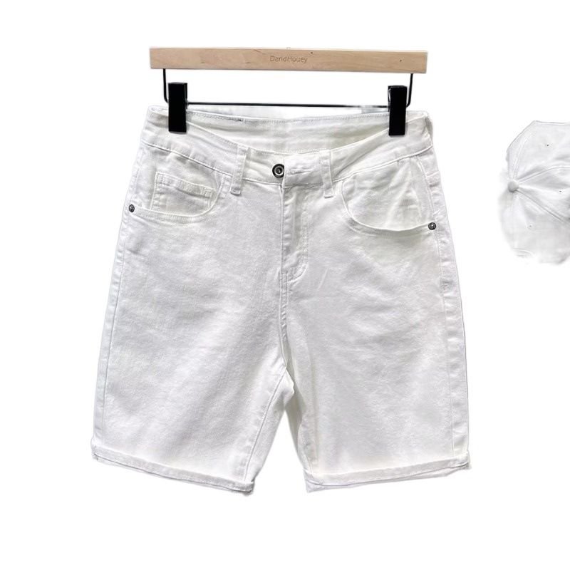 Men Summer Fashion Casual Solid Color Plus Size Straight Denim Shorts