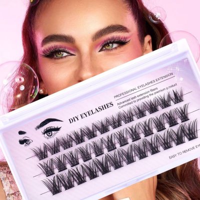 Diy Segmented Single Cluster Grafting Oblique Flying False Eyelashes