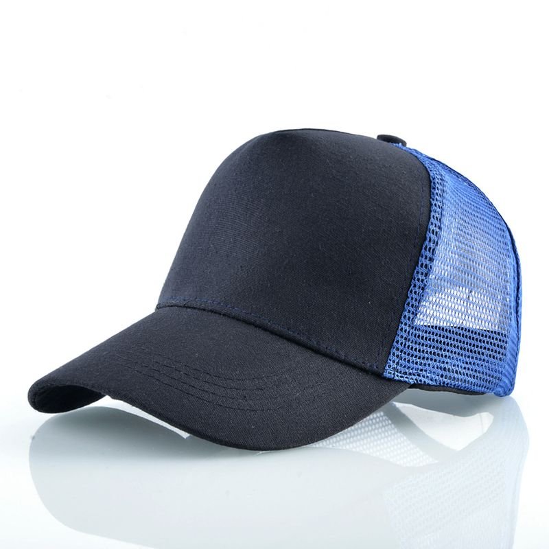 Custom Men Casual Solid Color Breathable Truck Hat