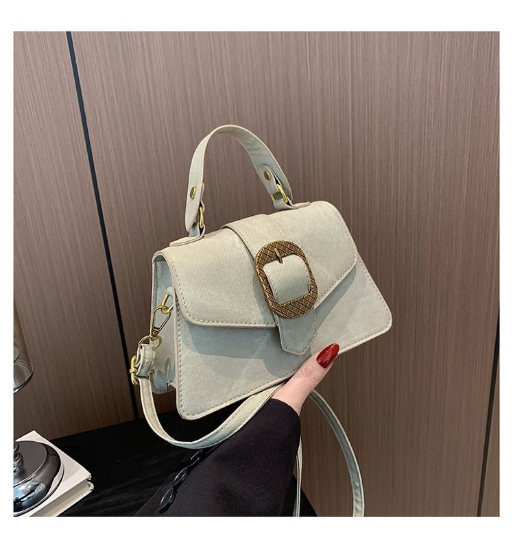 Women Fashion Flap Square PU Shoulder Bag