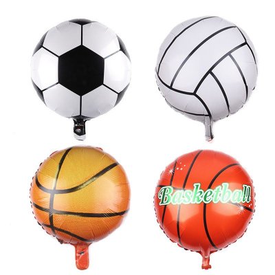 18 Inch Round Basketball Volleyball Aluminum Balloon Festival Party Venue Layout