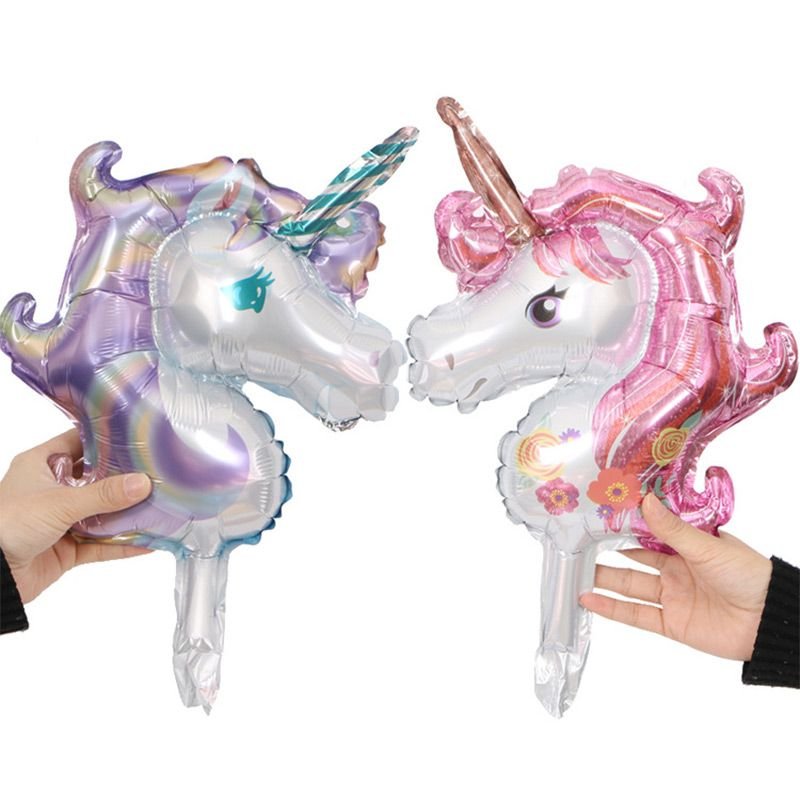 Latest Style Foil Lovely Unicorn Cartoon Kids Birthday Party DIY Decorations Balloons