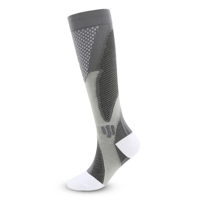 Simple Neutral Outdoor Riding Sports Nylon Pressure Socks