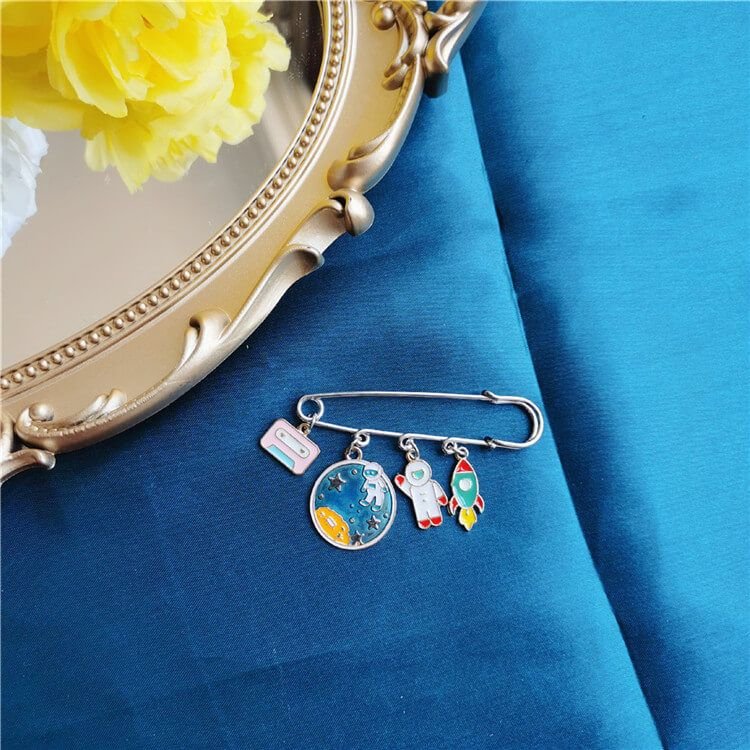 Unicorn Rainbow Planet Cartoon Shoes Accessories Brooch