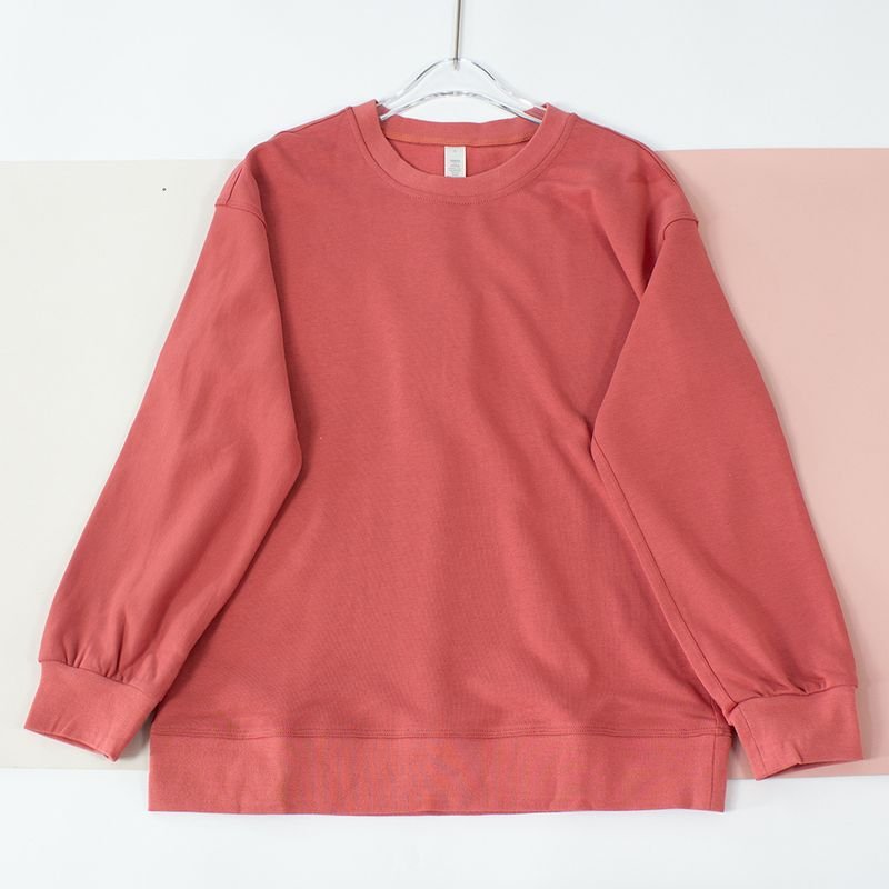 Yoga Clothing Round Neck Outdoor Autumn Women Casual Loose Sports Round Neck Long Sleeve Sweatshirt Custom