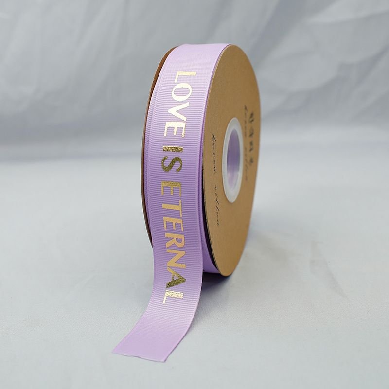 Valentine'S Day Gift English Bronzing Ribbon Bouquet Gift Packaging Ribbon