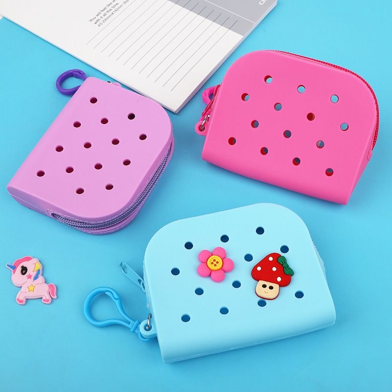 Women Cartoon Cute Soft Rubber Coin Wallet