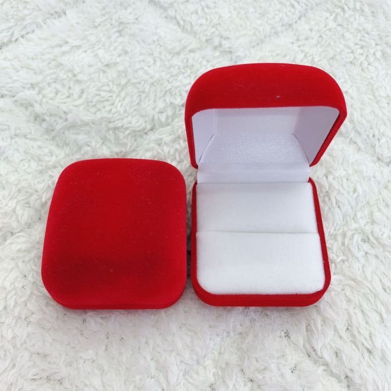 Fashionable Exquisite Velvet Cloth Ring Box Wedding Ring Accessories