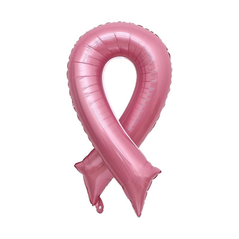 Pink Ribbon Shape Aluminum Film Balloon Party Decoration