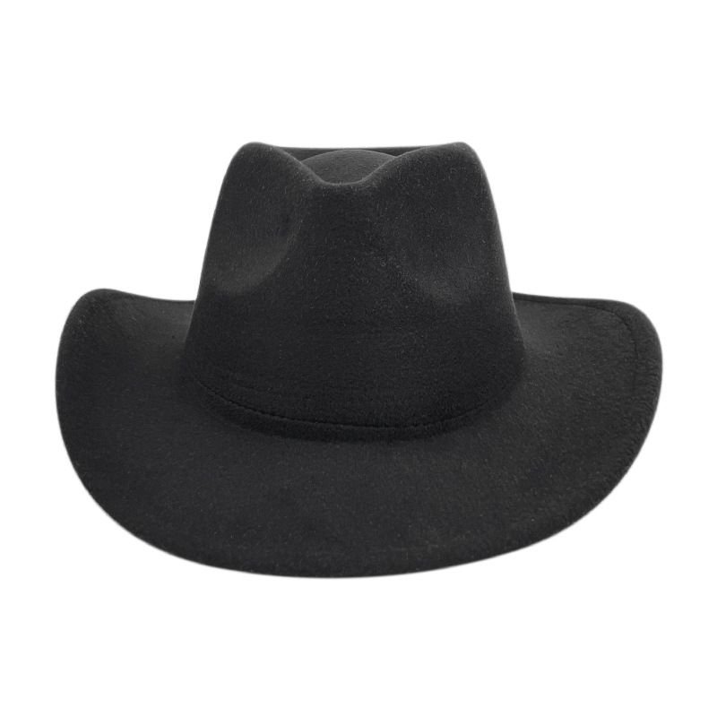 Men Custom Retro Solid Color Western Cowboy Hat