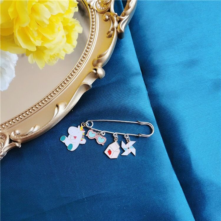 Unicorn Rainbow Planet Cartoon Shoes Accessories Brooch